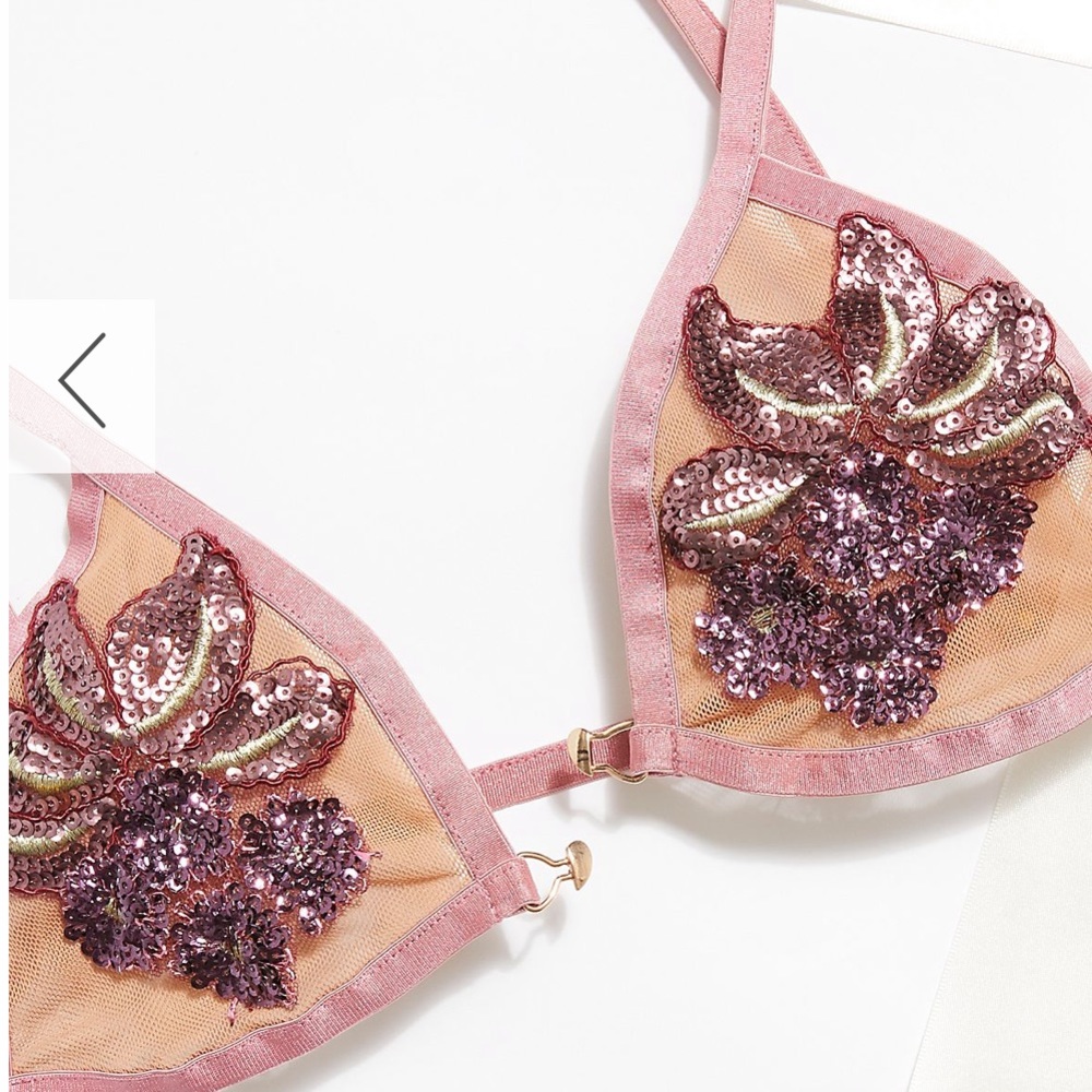 For love and lemons Emma Sequin Triangle Bra